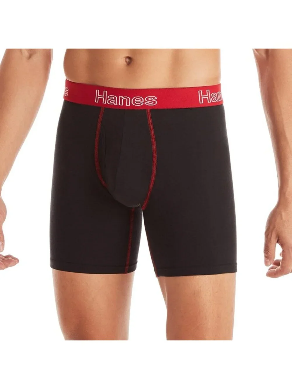 Comfortable Stretch Cotton Boxer Briefs for Men, Moisture-Wicking, 6-Pack